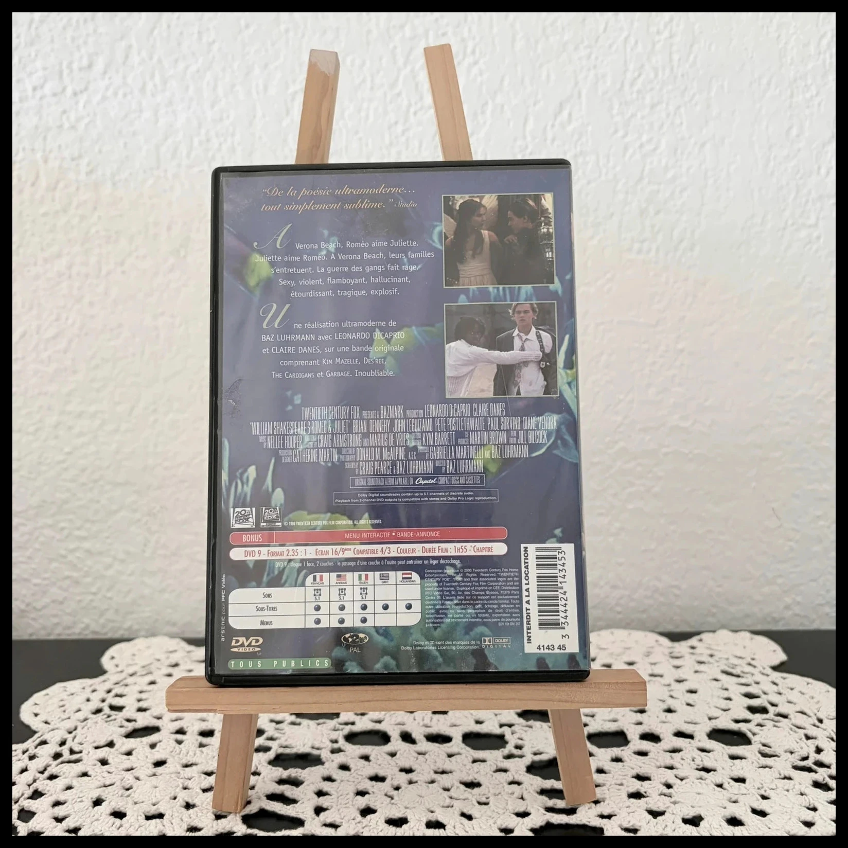 DVD Roméo + Julieta – Leonardo DiCaprio y Claire Danes – photo 2